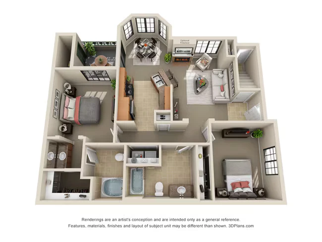 Queen with Carport 2110 floor plan